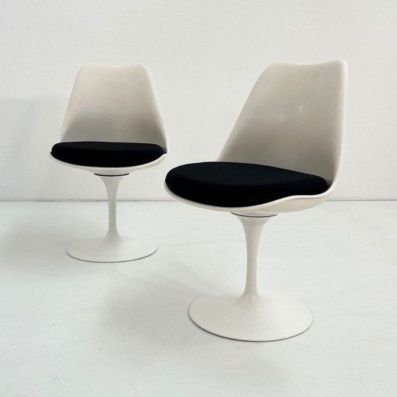 Image 1 of Set of 4 Swivel Tulip Dining Chairs by Eero Saarinen for Knoll, 1970s
