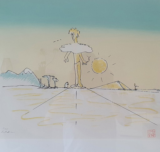 John Lennon Vrede op aarde litho
