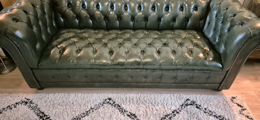Original vintage Chesterfield 3-seater