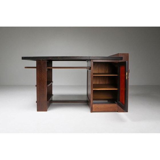 Image 1 of Vintage Modernist Desk by M. Wouda for H. Pander 1930s