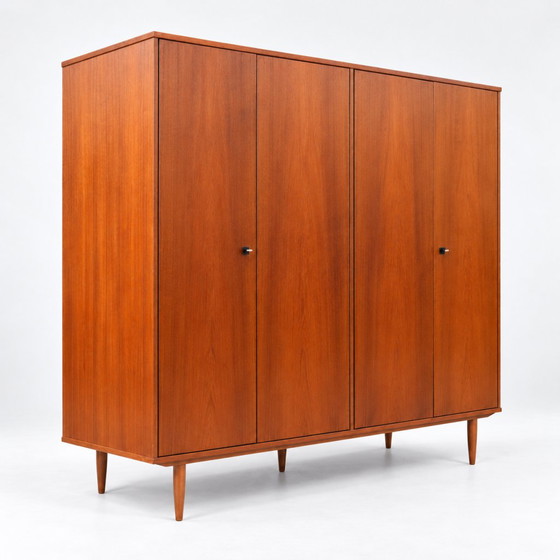 Vintage Mid-Century Wardrobe with Four Doors from the 1960s – Wood, Scandinavian (photo 25 of 40)