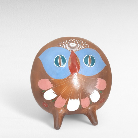 Image 1 of Gufo in ceramica vintage, Tonalá Messico, anni '70, H37cm