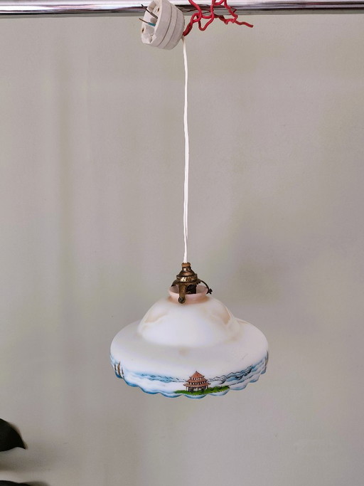 Lampada a sospensione vintage anni '50 – hanglampen, Glass, Murano Glass