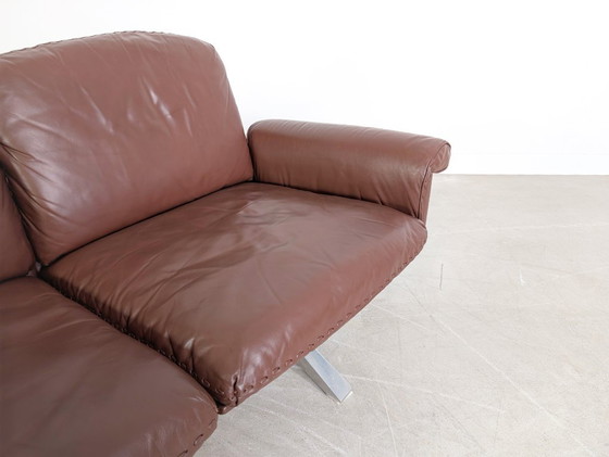 Image 1 of Three-seater mid-century sofa de Sede DS 31 leather brown design