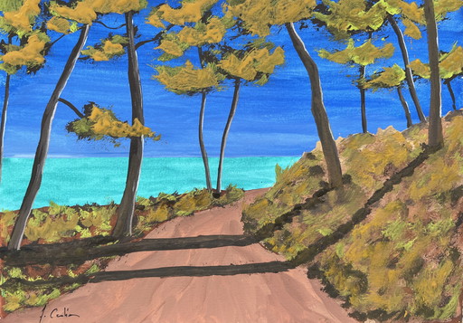 Gouache 30x21cm framed.