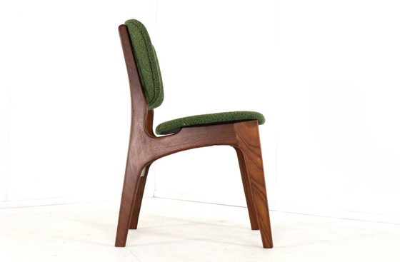 Image 1 of Set van 6 Nederlandse eetkamerstoelen stoelen vintage gestoffeerd