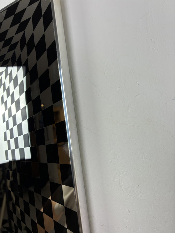 Specchio Vintage Op Art Deknudt – Chrome, Glass (photo 10 of 15)