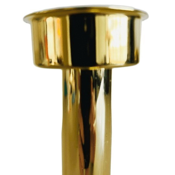 Image 1 of Candeliere vintage in metallo dorato anni '80