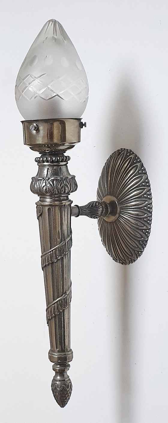 Image 1 of 2 lampade da parete / torce in stile Art Déco Impero