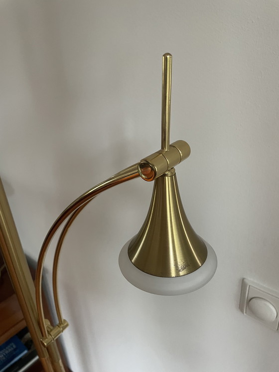 Image 1 of B+M Leuchten Stehleuchte "Deckenleuchte" mit verstellbarer Leselampe 1990er Jahre
