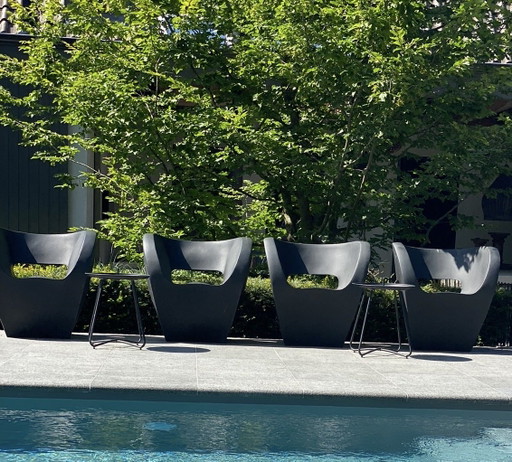 6 fauteuils de jardin Moroso Little Albert, chaises – tuinstoelen, Plastic (photo 2 of 7)