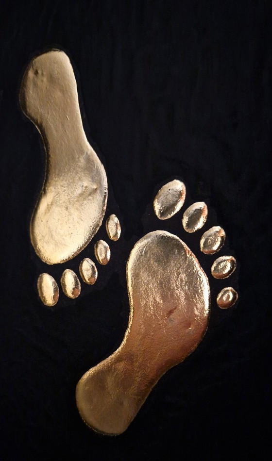 Image 1 of Emoticon erotico in oro placcato oro 23kt in una cornice in edizione limitata