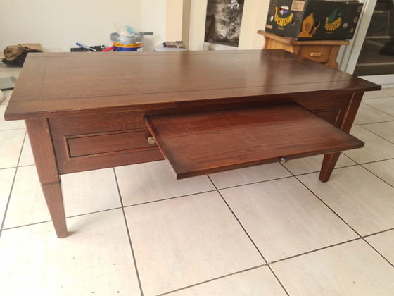 Image 1 of Handmade Classic Cherry Wood Coffee Table high quality