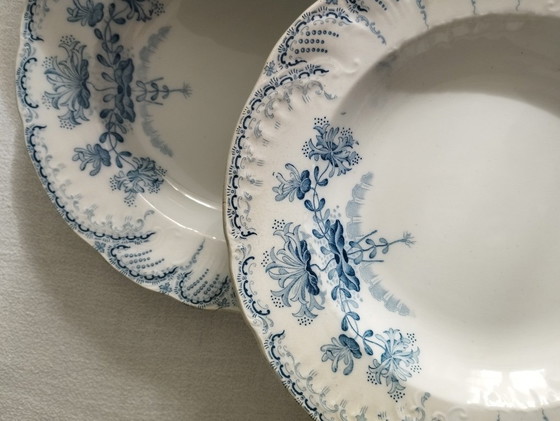 Image 1 of "Regencia": 6 platos hondos de piedra de hierro de St-Amand & Hamage