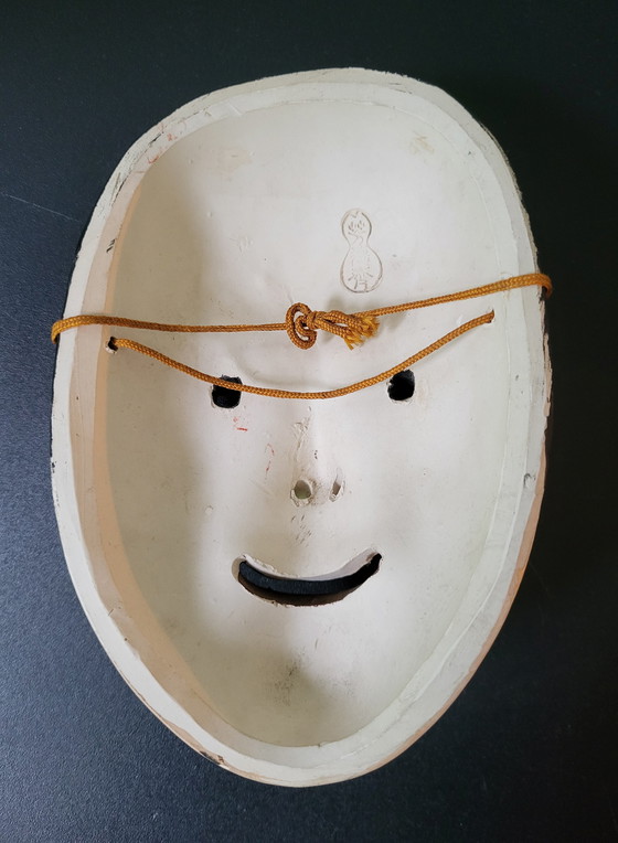 Image 1 of Maschera Noh originale giapponese in porcellana.