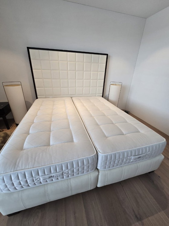 Treca Doppelbett, Doppelbetten, Leder, Stoff, Creme (Foto 2 von 6)