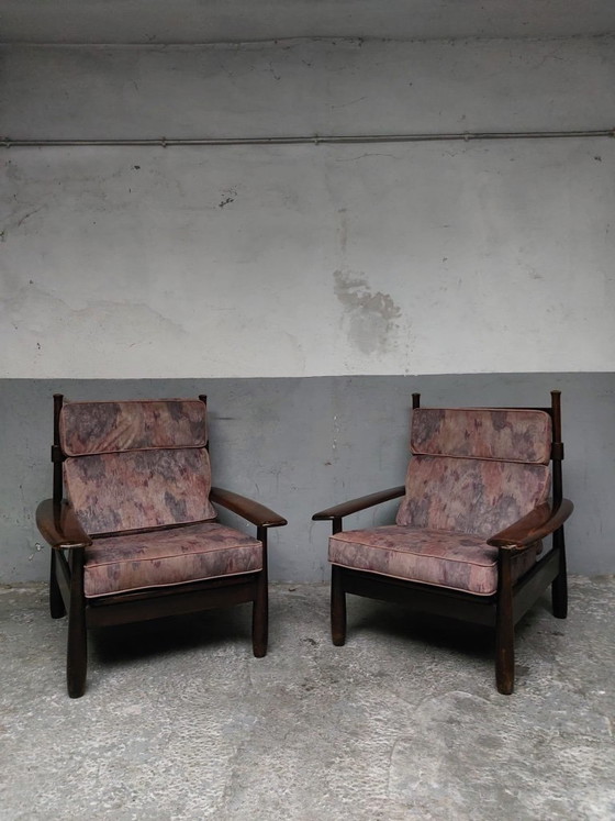 2 poltrone vintage in legno – Textile (photo 16 of 24)