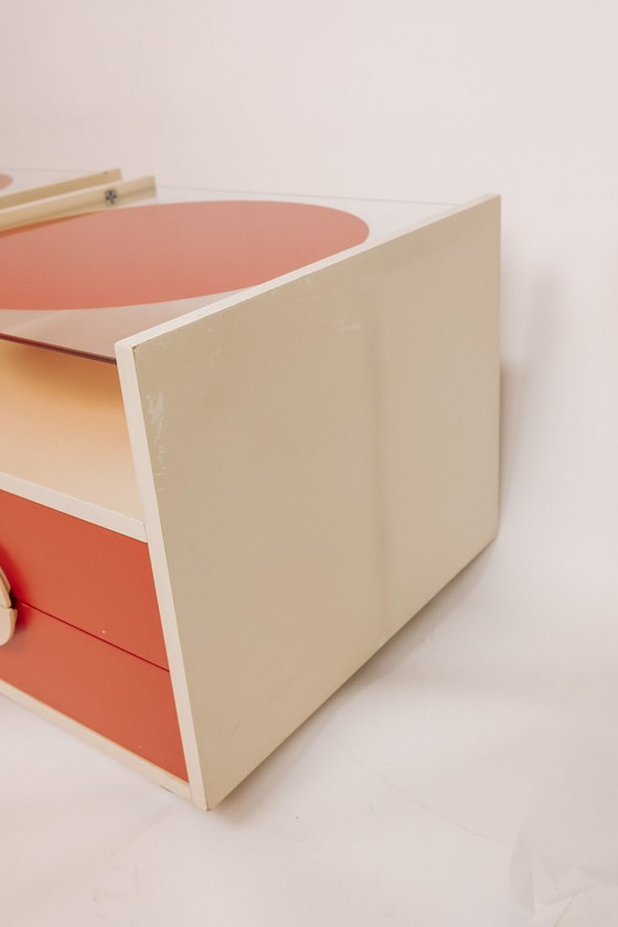 Image 1 of Tables de chevet vintage de style Space Age, italiennes, années 1960