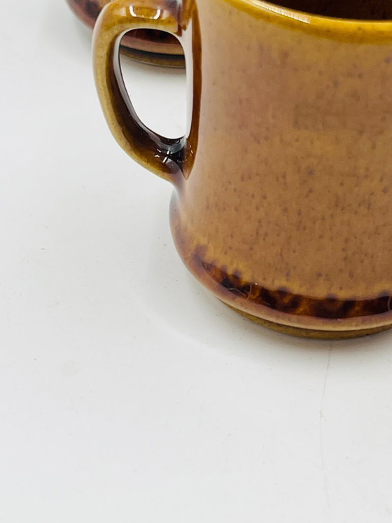 Image 1 of Set 4 Tazzine Espresso Deco Hälsingborg Bari 15/1 Marrone