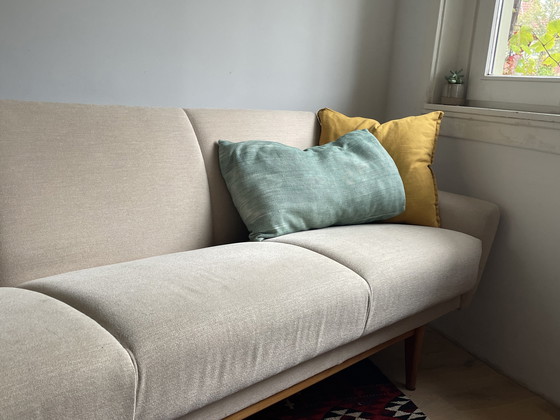 Image 1 of Vintage Danish walnut bench from the 1960s