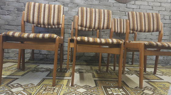 Image 1 of Set of 6 vintage Scandinavian chairs, 1970s