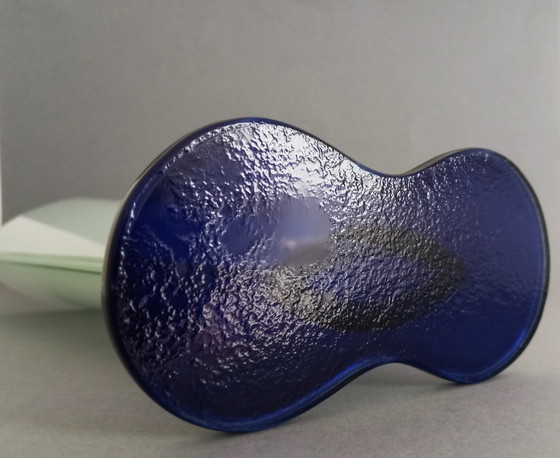 Image 1 of Ettore Sottsass vase en verre postmoderne "Lui" 1990 RSVP Italia Sottsass Associati