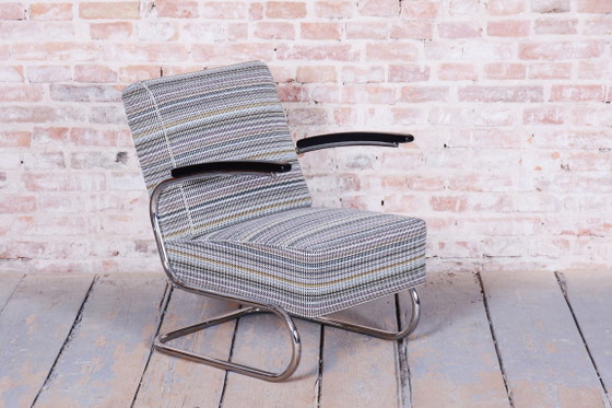 Restored Bauhaus Armchair, By Mücke - Melder, Chrome-Plated Steel, Czech, 1930s – Mücke-Melder, Metal (photo 14 of 26)