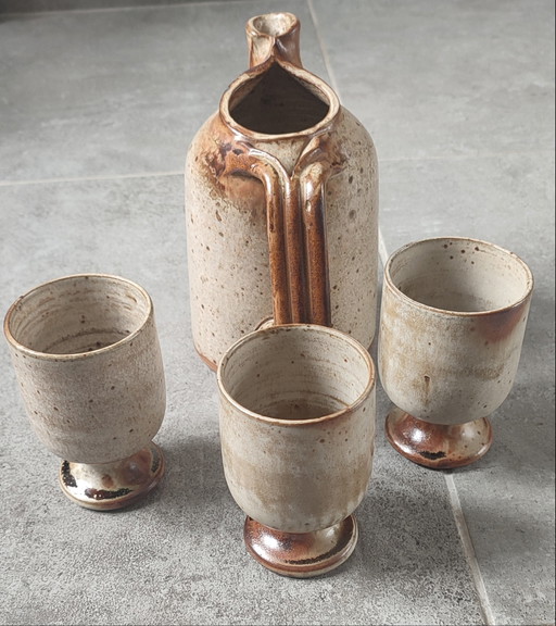 Servizio trio in gres pirite, Puisaye, Jean-Pierre Prud'homme.

