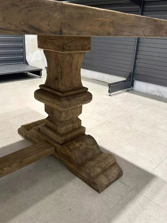Grande tavolo da monastero in legno massello antico – Spirito (260 x 100 cm) – Follos Desin, Tavoli da pranzo (photo 3 of 9)