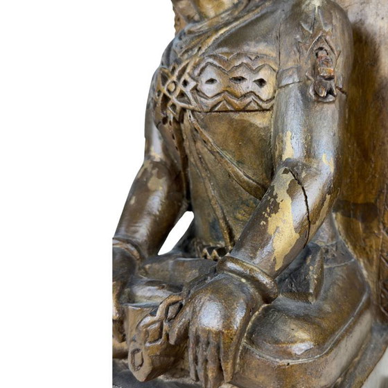 Inizio XX secolo, con vecchia etichetta di collezione (Dewi - dea) Dewi SRI – Sculture, Wood (photo 10 of 13)