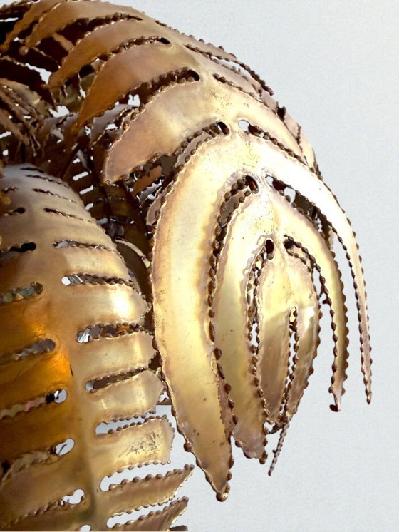 Image 1 of Tafellamp in de vorm van een palmboom, ontworpen door Christian Techoueyres voor Maison Jansen, 90 cm, jaren 70.