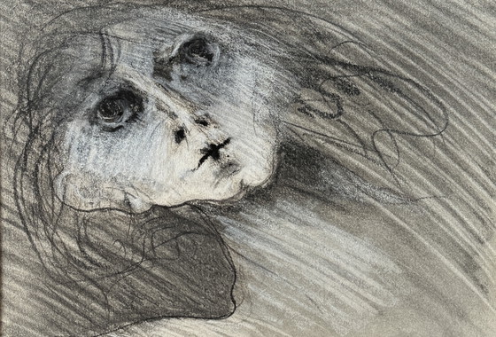 Image 1 of Robert Detheux - Portrait surréaliste - vendu encadré 