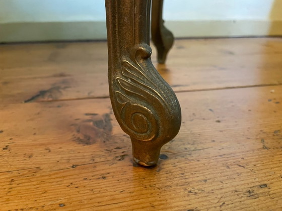 Image 1 of Table basse en laiton Tablejre Side Table 60s French