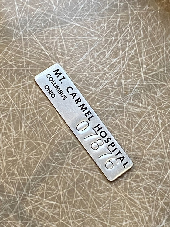 Image 1 of Chaise fibre de verre skai vinyl dsr eiffel orange greige eames herman miller vintage 50 60 70