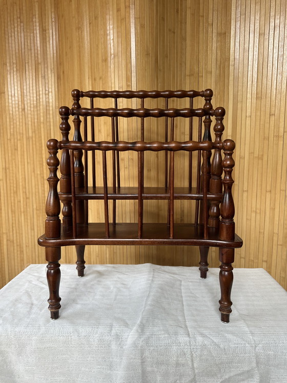 Image 1 of Wooden magazine rack / Canterbury