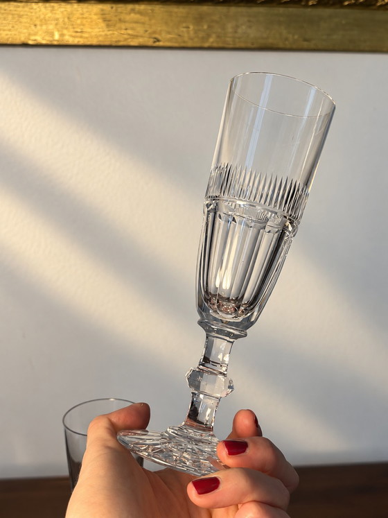 2 Flûtes Saint Louis Trianon Model – Gläser & Karaffe, Crystal (photo 4 of 14)