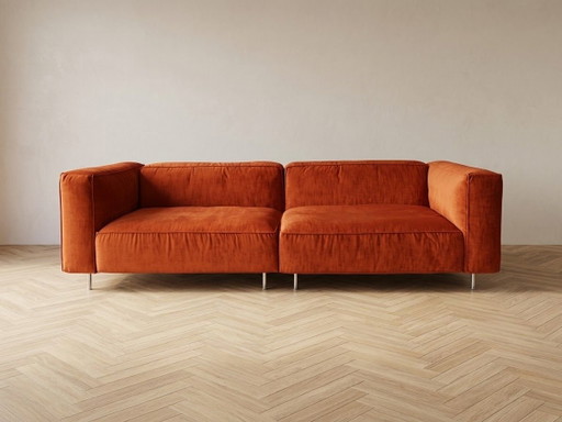 Gelderland 6400 + pouf | Rénové | Velours rouille