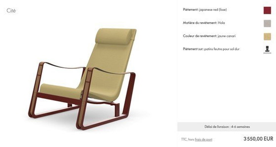 Image 1 of Cité armchair by Jean Prouvé