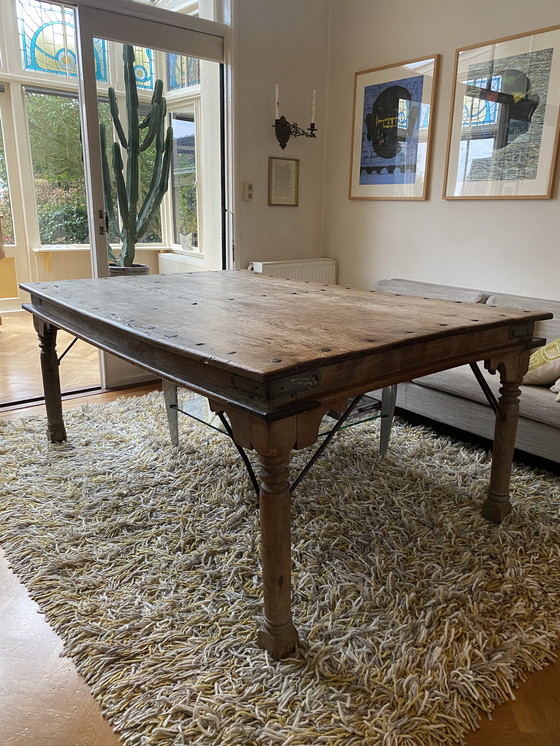 Image 1 of Table ancienne en teck indien