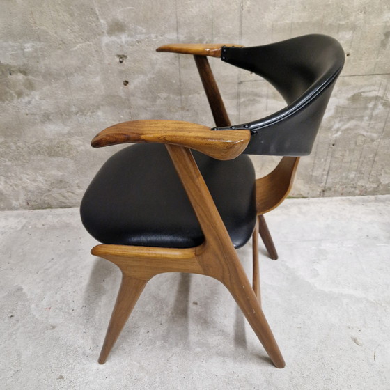 Image 1 of Vintage cowhide chair office chair