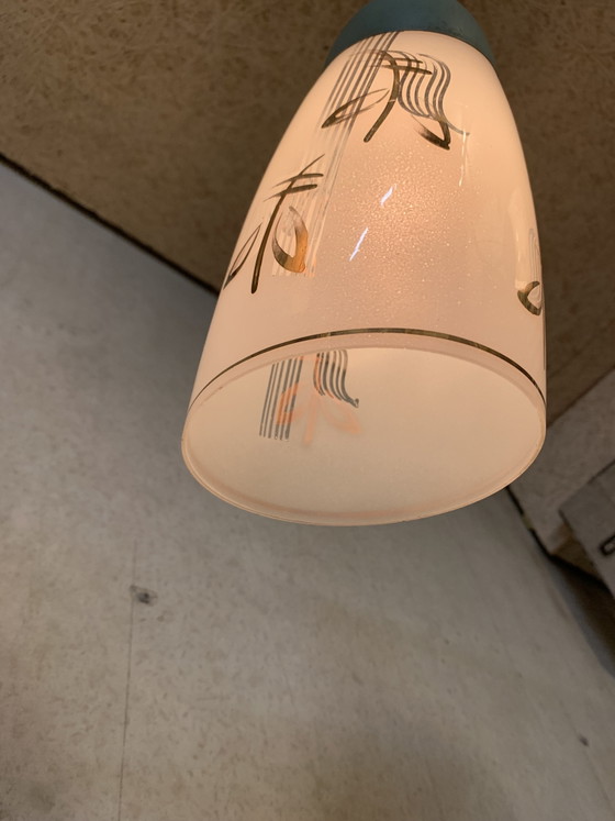 Image 1 of Vintage kroonluchter jaren vijftig ook wel Spider hanglamp genoemd.