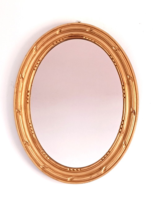 Gouden Ovale Wandspiegel