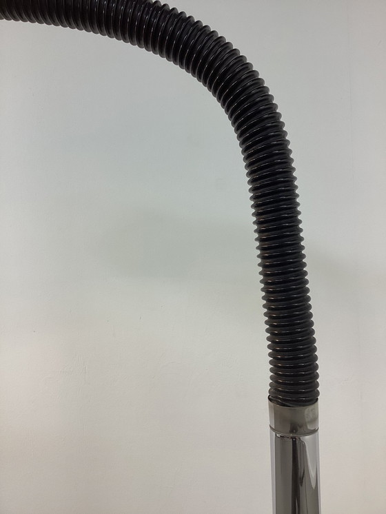 Image 1 of Vintage Herda gooseneck chromen vloerlamp lamp