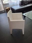 4 sedie Driade Toy Design – Bianche – Philippe Starck per giardino o sala da pranzo