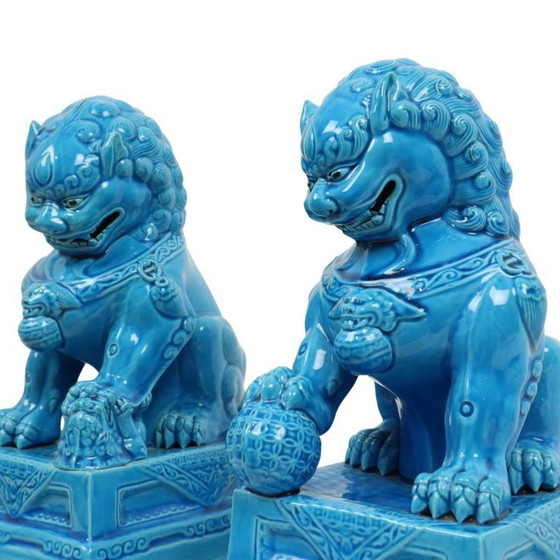 Image 1 of Groot Koppel Tempelleeuwen Foo Dogs