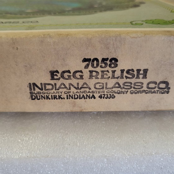 Image 1 of Aperitiefschaal van carnavalsglas, Indiana, VS, vintage 1960-1970