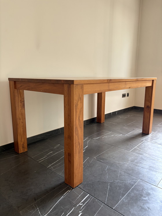 Solid wood table - 1990s vintage - designer piece – Dining tables (photo 7 of 10)