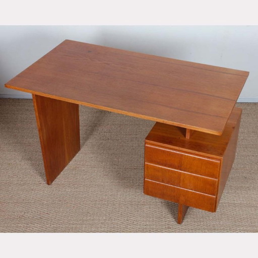 Vintage houten bureau van Bohumil Landsman, jaren 70