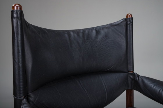 Image 1 of Mid Century Moderne Deense Palisander fauteuils en salontafel van Kristian Vedel voor Sören Willadsen, jaren 1960, set van 3