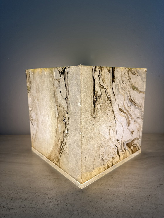 Image 1 of Mid-Century Design Lucite Cube Table Lamp, 1970’s